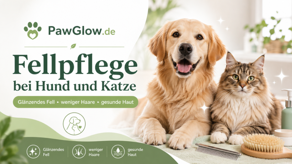 Fellpflege bei Hund und Katze: glänzendes Fell, weniger Haare & gesunde Haut